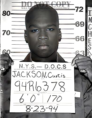 Photo 50 Cent Mugshot 20x25 cm poster New York 1994 pour deco hip hop