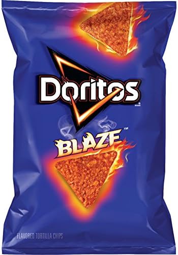 Doritos Blaze Flavored Tortilla Chips, 3.125 Ounce (Pack of 10)
