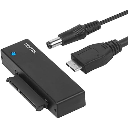 Unitek USB 3.0 to SATA III Hard Drive Adapter Converter Cable for 2.5 3.5 Inch HDD/SSD Hard Drive Disk and SATA Optical Drive with 12V/2A Power Adapter, Support UASP