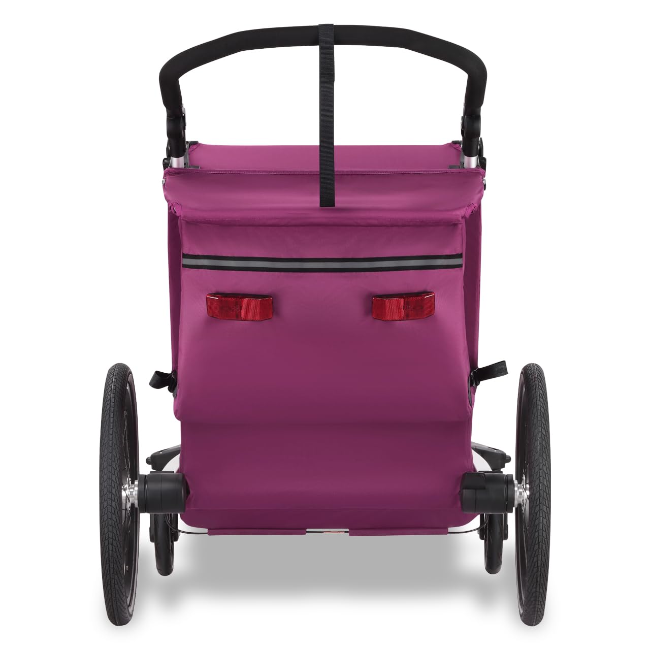 FUXTEC Remorque de vélo 2 en 1 avec vélo de jogging FX-FA1 avec remorque pour 2 enfants en aluminium – Remorque pliable pour enfant avec protection contre la pluie et le soleil