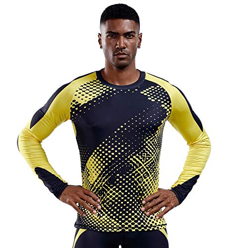 Image of OEBLD Compression Pants Men Thermal Underwear Set Base Layer Dry Tights Gym Running Leggings Long Sleeve Shirt