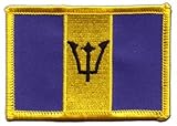 Aufnäher Patch Flagge Barbados - 8 x 6 cm