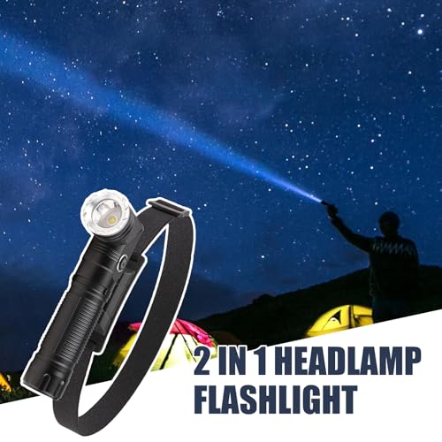 Linterna frontal recargable para solucionar cortes de luz y reparar de noche con manos libres 4