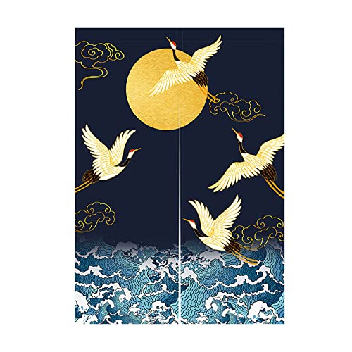 Noren rideau de porte style japonais pour cacher un dressing ou separer une piece sans travaux