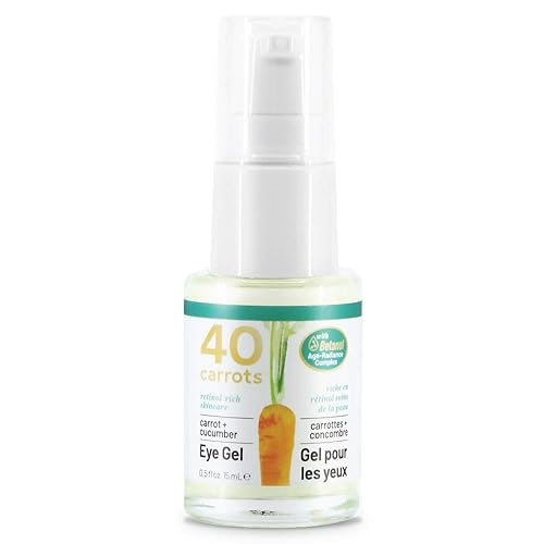 Miniatura 1 de 40 Carrots Gel de ojos de zanahoria y pepino con retinol para todo tipo de piel, suaviza las líneas finas y reduce las arrugas, patas de gallo,