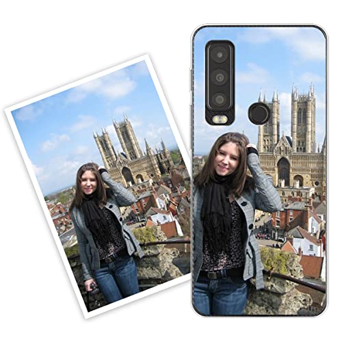 Sunrive Funda Personalizada Compatible con Motorola Defy 2, Silicona Flexible Transparente Carcasa Personalizable para tu móvil con Foto Imagen Frase o Texto