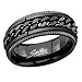 Produktbild Piersando Herren Ring Biker Edelstahl mit Ketten Motiv Herrenring 8mm Breit Größe 63 (20.1)