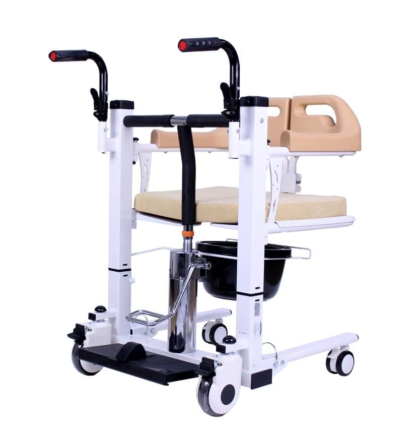 Karma HYD Transfer WheelchairRyder TC 20 Transfer Chair cum Toilet Chair with Hydraulic System | Assembled Patient Transfer Chair | Lightweight Transfer Wheelchair-image-44