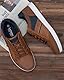 LANGDU Freizeitschuhe Herren Sneaker Schuhe Walkingschuhe Leichtgewicht Atmungsaktive Sportschuhe Größe41-46EU (Braun 17,45EU)