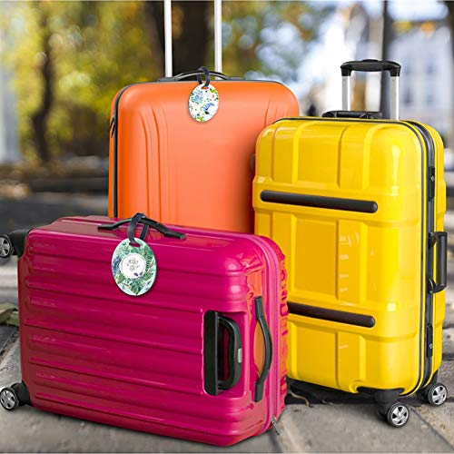 Image of Personalized Luggage Tags for Suitcase Bulk Custom Luggage Name Tags Identifiers with Photo Text Logo Customized Travel Golf Bag Tags with Strap for Women Men