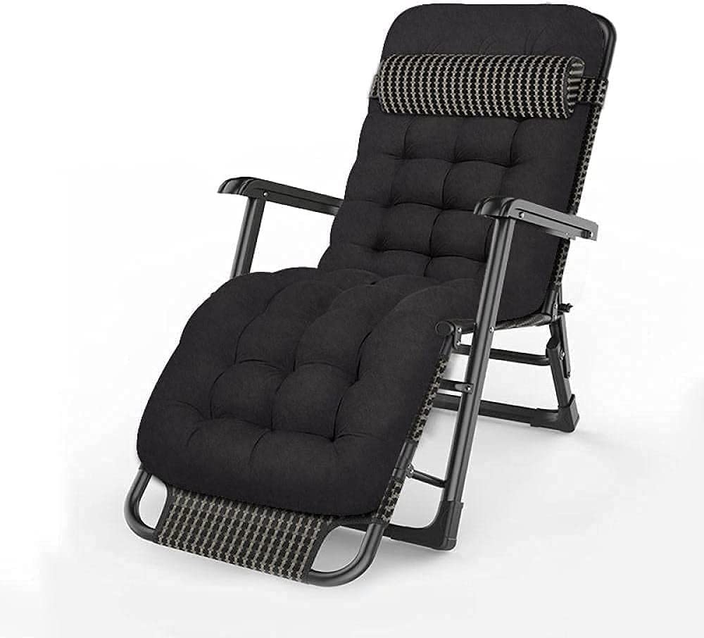 Chaise longue inclinable de plage de piscine pliante confort