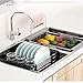 n/a Versenkbares Küchenspüle Regale Edelstahlgerichte Obst und Gemüse Abflusskorb Abfluss Tablett Küchenzubehör (Color : B, Size : 27 * 47.5 * 9cm)