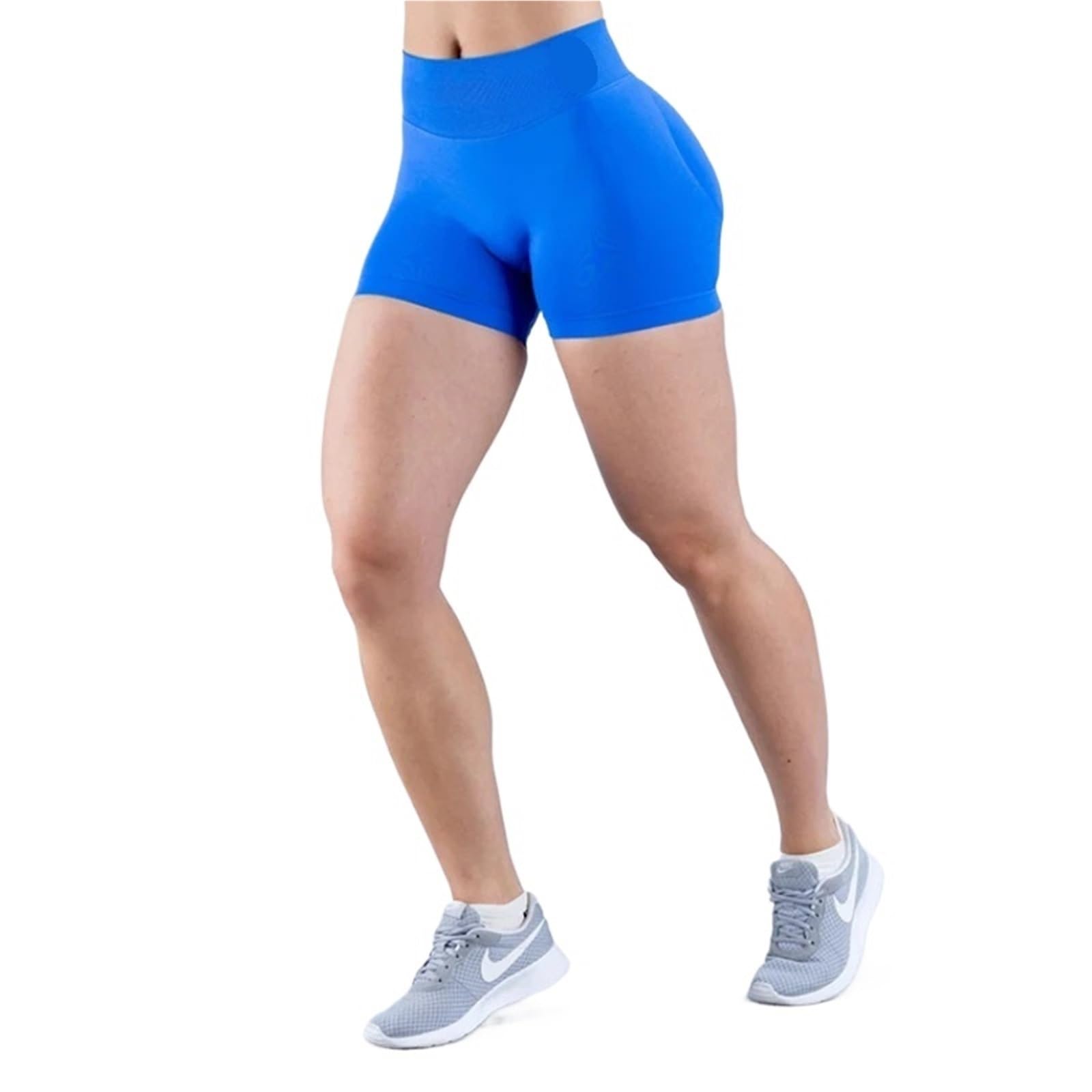 Donne Short da Ginnastica Pantaloncini da Palestra, da Allenamento, da Ciclista, Stampati, Estivi, a Vita Bassa, Senza Cuciture, for Yoga