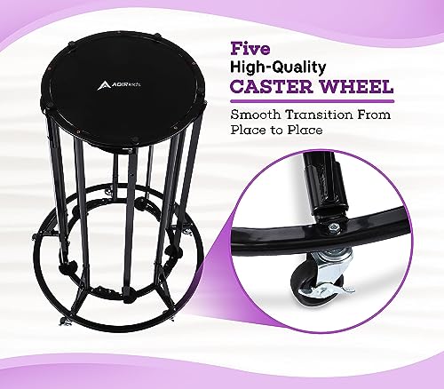 Adir Paper Roll Holder - Butcher & Kraft Large Paper Roll Dispenser Stand And Cutter For Up To 36 Inch Wide Rolls - Sturdy & Easy To Use In Classroom, Arts & Crafts Activity(Paper Rolls Not Included)