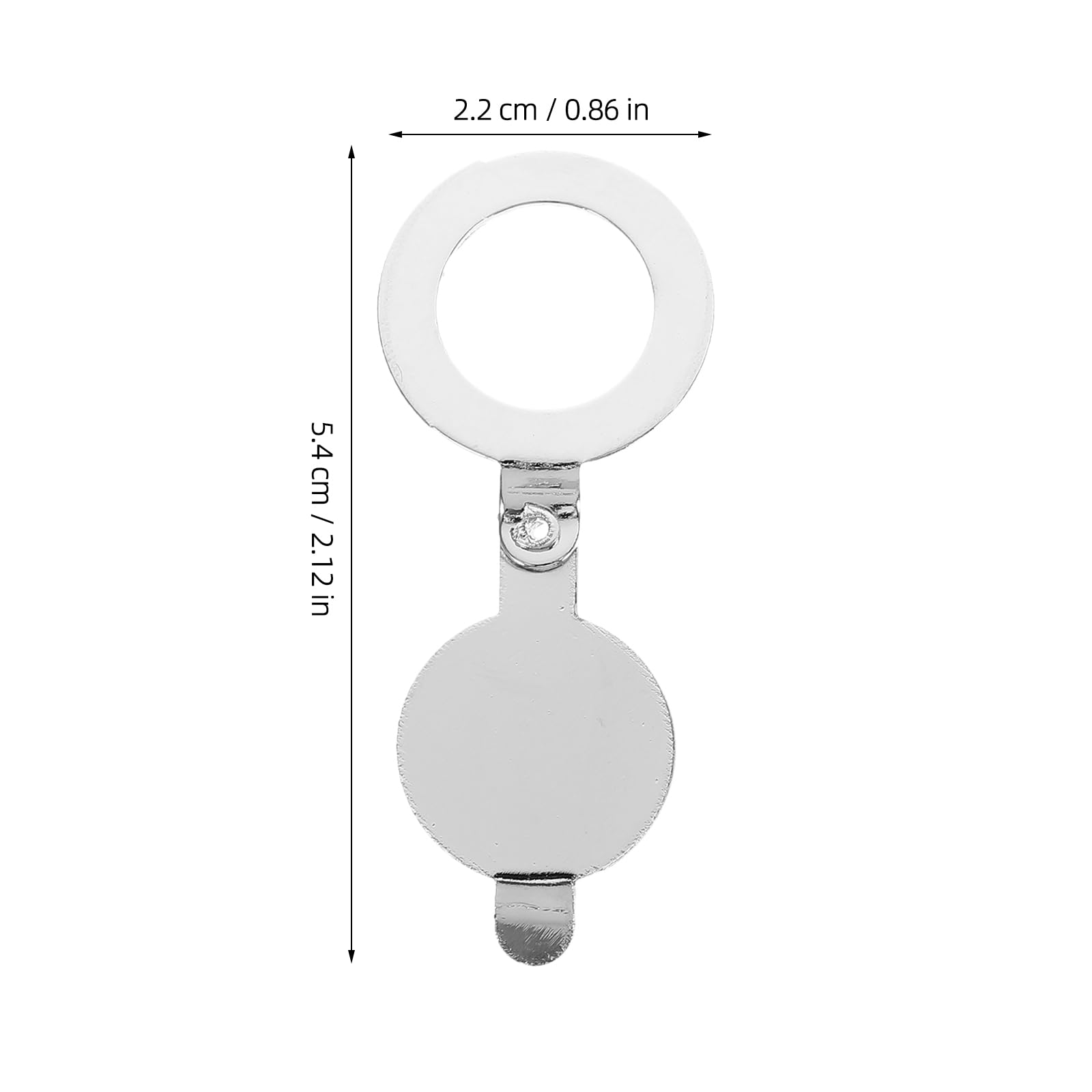 Housoutil Gucklochabdeckung, 2st Silver Türspion-Abdeckung, Sichtschutz-Türspion Für Hotel, Zuhause, Wohnungstür, Büro (14 Mm Helles Chrom)