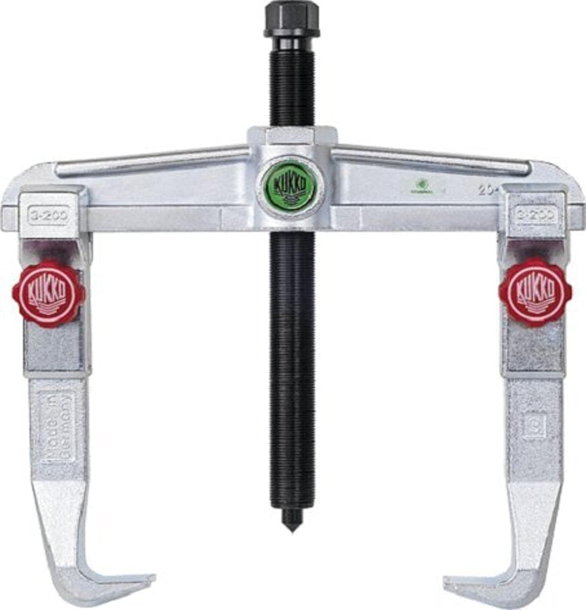 KUKKO 20-3+ - Extractor de rodamientos Universal de 2 Patas con regulación rápida (250x200 mm)