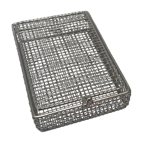 Quality Industries Premium Quality Stainless Steel Parts Washing Basket for Efficient Cleaning of Small Parts, Durable Dishwasher Basket Design for Organized Cleaning - (5.25