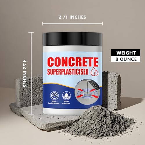 Concrete Super Plasticizer, Concrete Admixture, 16 Ounces High Range Water Reducer - High-Performance Super plasticizer Concretes Additive for Superior Strength, Workability (White, 16 Ounces) - Image 4