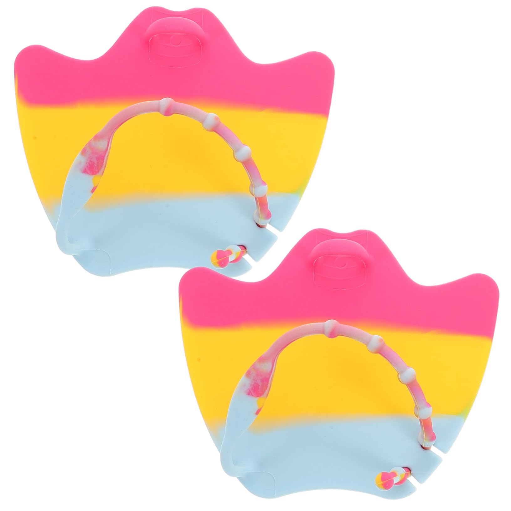 Happyyami Boys and Girls Flippers for Swimming Unisex Webbed Gloves Water Resistance Swim Gloves Swimming Paddles Hard Board for Pool Training