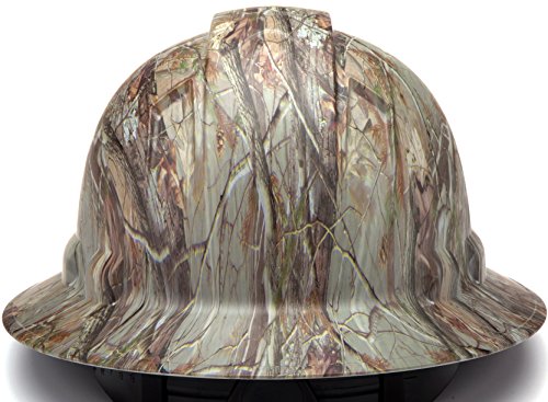 Pyramex Ridgeline Full Brim Hard Hat, 4-Point Ratchet Suspension, Matte Camo Pattern #TOP1