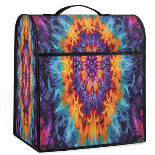Coffee Maker Cover Abstract Mandala Kitchen Appliance Covers Small Appliance Covers Blender Cover Juicer Cover Dust Covers for Kitchen Appliances with Top Handle and Pockets,Washable,C506
