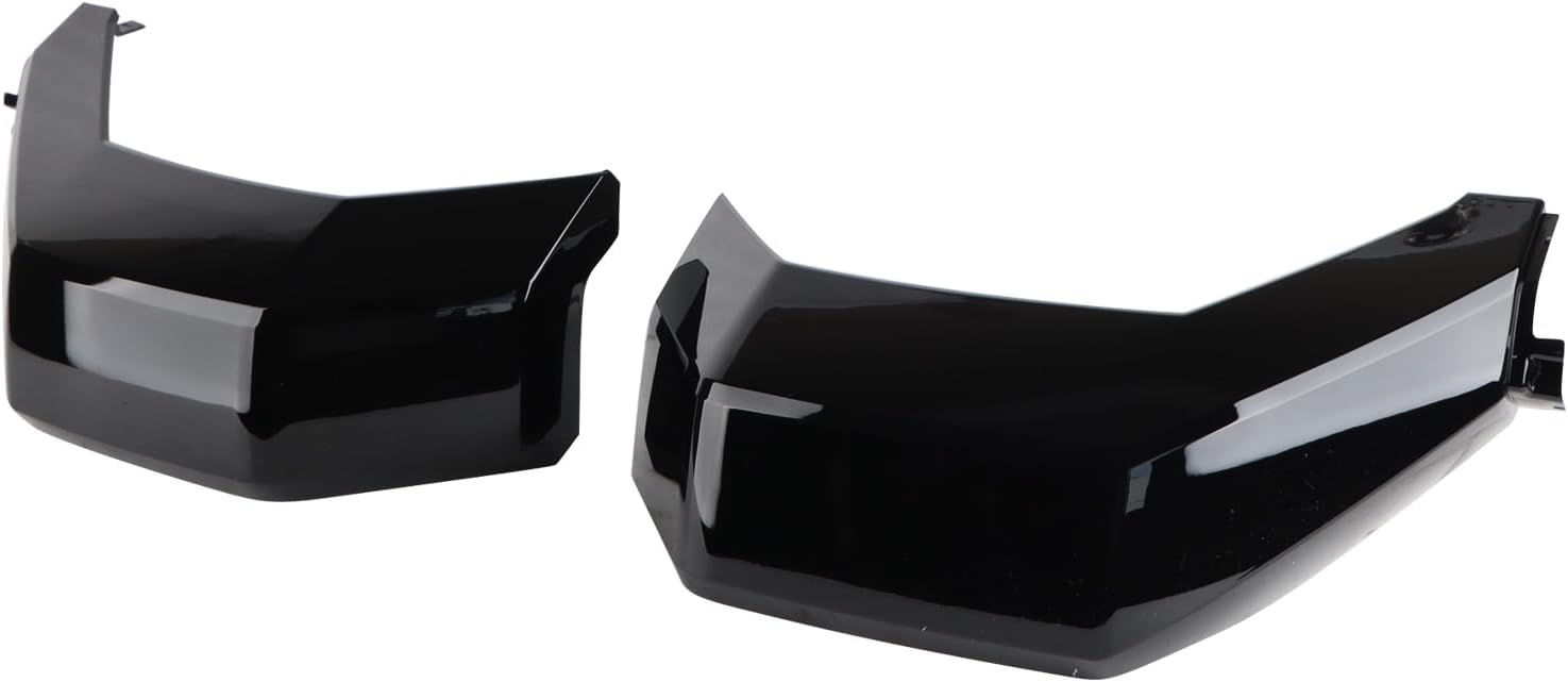Gloss Black Front Bumper Grille Trim Molding Trim Molding Surround Compatible with 2022-2024 Toyota Tundra