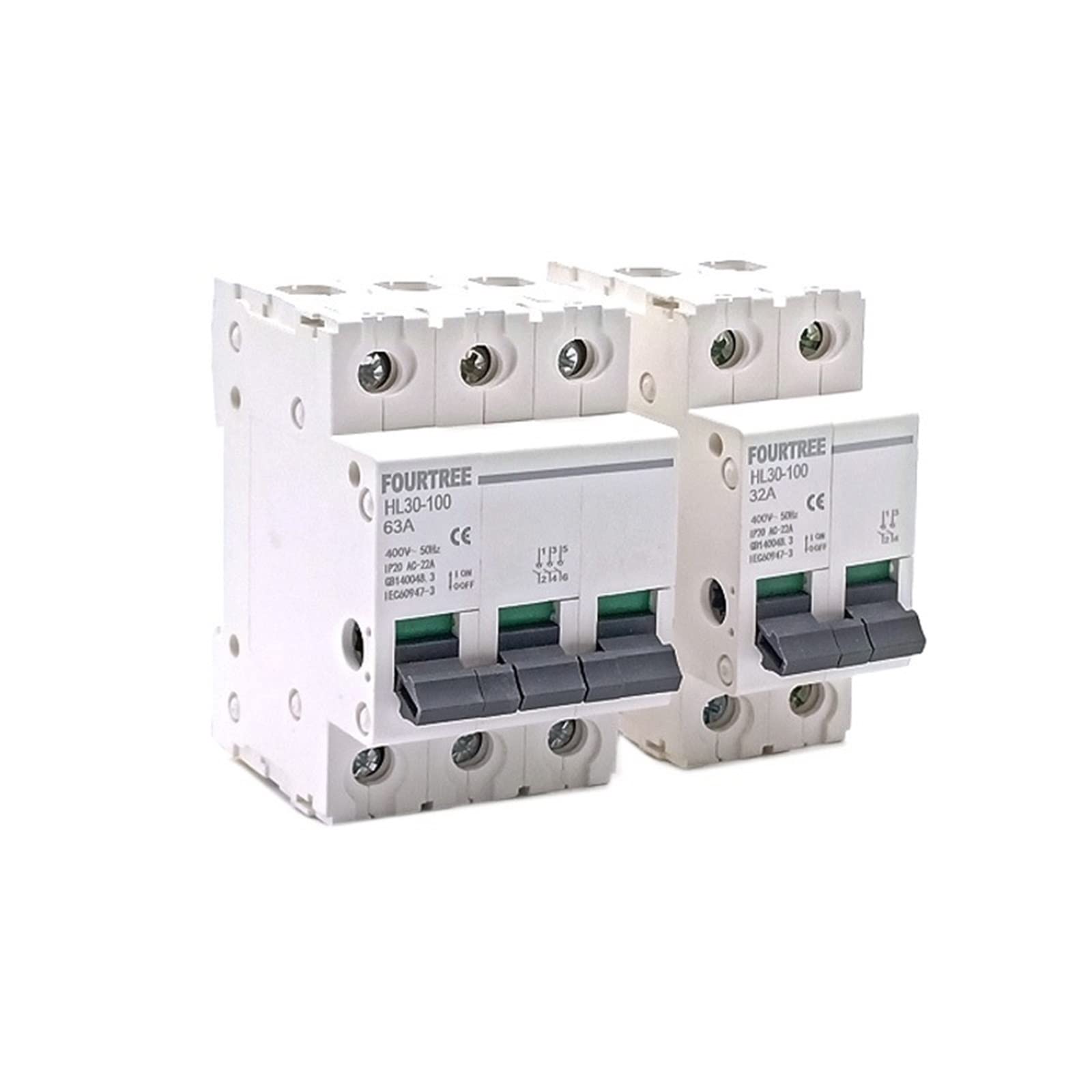 Interrupteur principal HL30 disjoncteur domestique 32A 63A 100A sectionneur 2P 3P