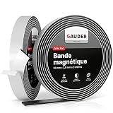 GAUDER Bande Magnétique Autocollante Forte | Bande Magnétique avec Mousse Adhésive | Ruban Magnétique