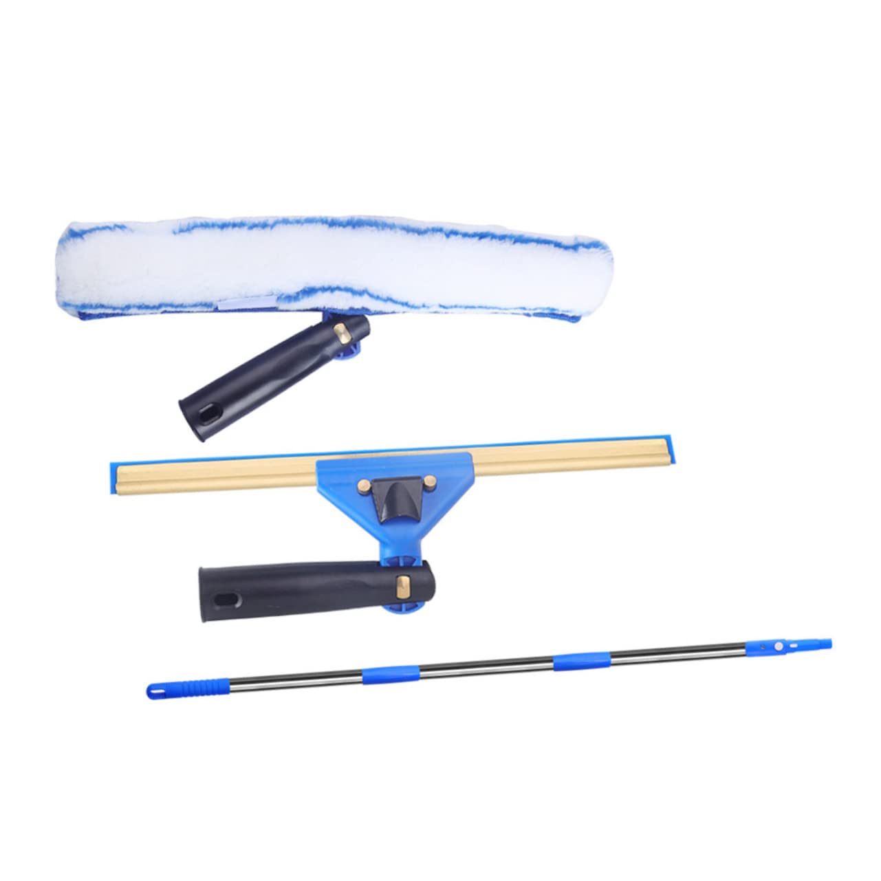 1Juego Limpiador Microfibra Extensible para Ducha y Automóvil para Baños y Superficies de Azulejos Herramienta Práctica Poste