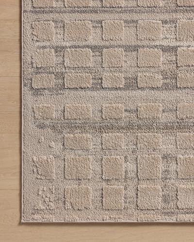 Image of Loloi Amber Lewis Monty Collection MOT-06 Pebble /Beige 11'-6 inch x 15', .50 inch Pile Height, Area Rug