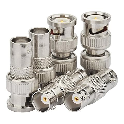 Superbat BNC Adapter Kit BNC Male/Female to Male/Female RF Coax Coaxial Connector Kit 6 Pcs Cover