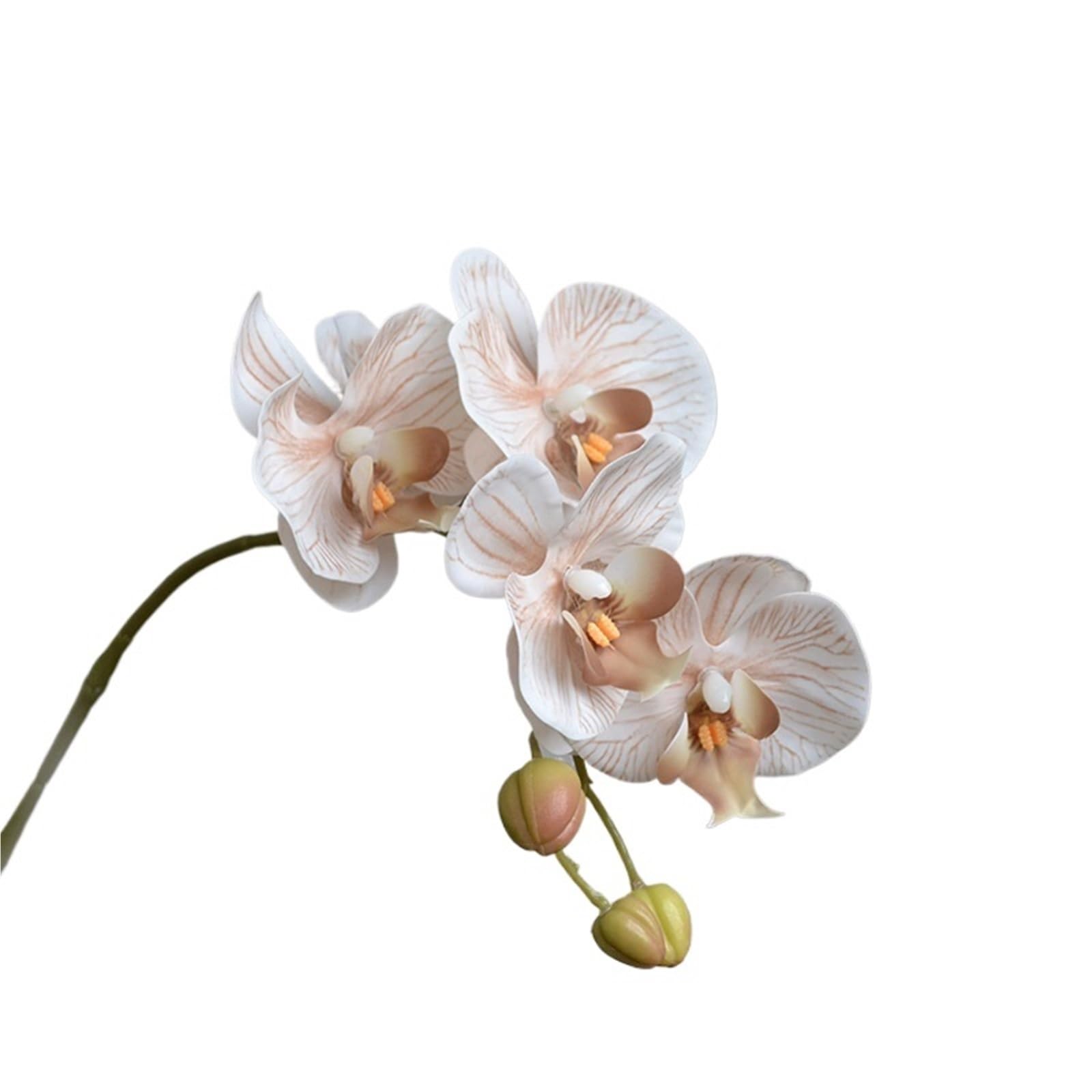 LSYHHXC Artificial Orchid 3Pc Artificial Flowers Butterfly Orchid Wedding Decoration Fake Flower Phalaenopsis Home Party Decor