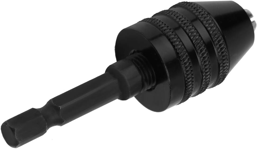 Fdit Keyless Chuck Conversion Tool, Drill Chuck, 1/4 Keyless Drill Chuck, Small Drill Adapter for Mini Power Drill Impact Driver