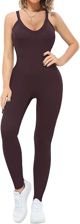 VUTRU Women Jumpsuits Sexy V Neck Tank One Piece Bodysuit Shapewear Romper Workout Casual Holiday Wear