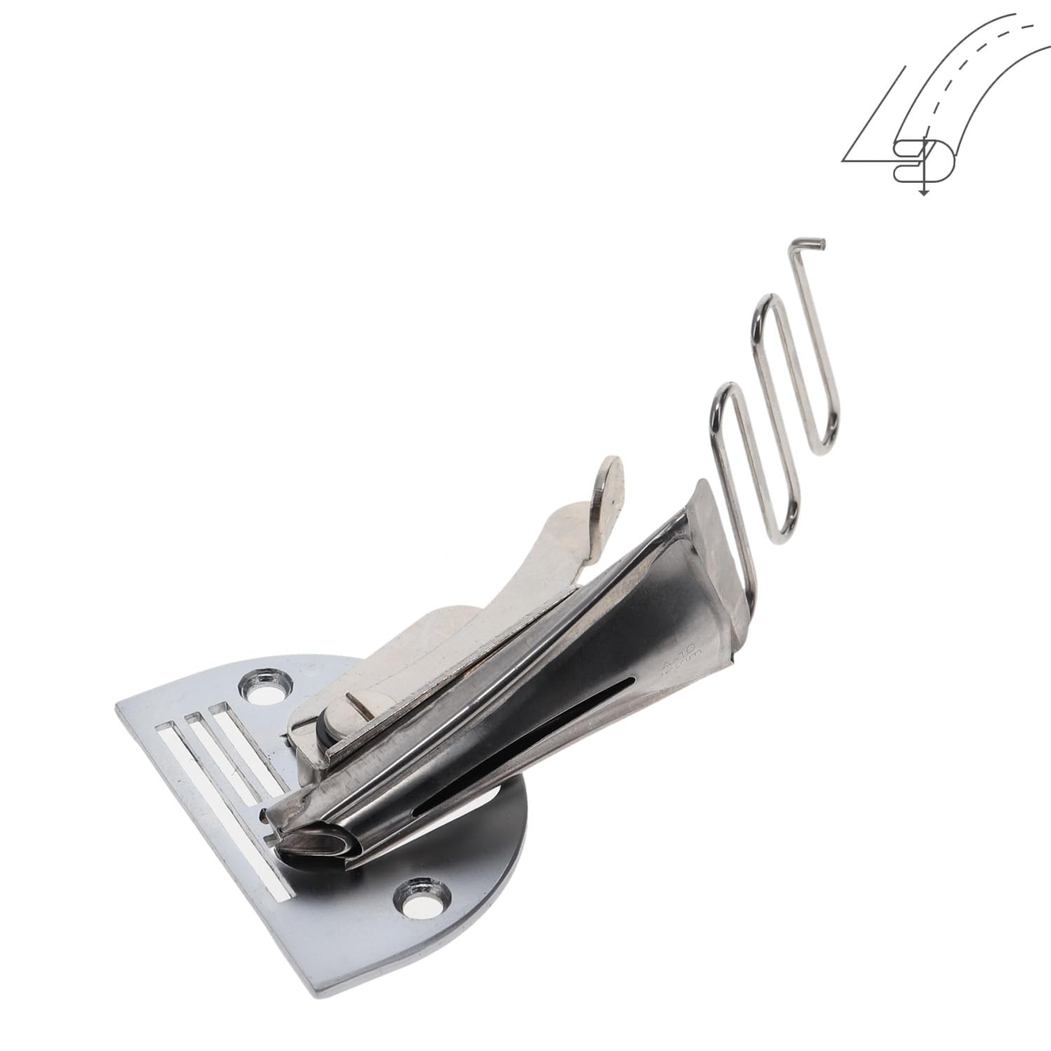 Bordatore a piego doppia completo A10 S60 1-1/4" - Entrata 32 mm - Bordo finito 8,5 mm