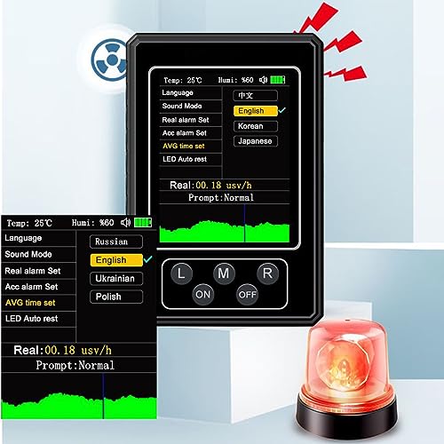 Detector de Radiación Nuclear Portátil con Pantalla LCD miniatura 4