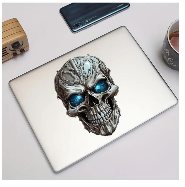 Autocollants Crâne Tête De Mort - 5 Couleurs, PVC, 23x28 Cm, Pour Voiture, Moto, Skate, Déco