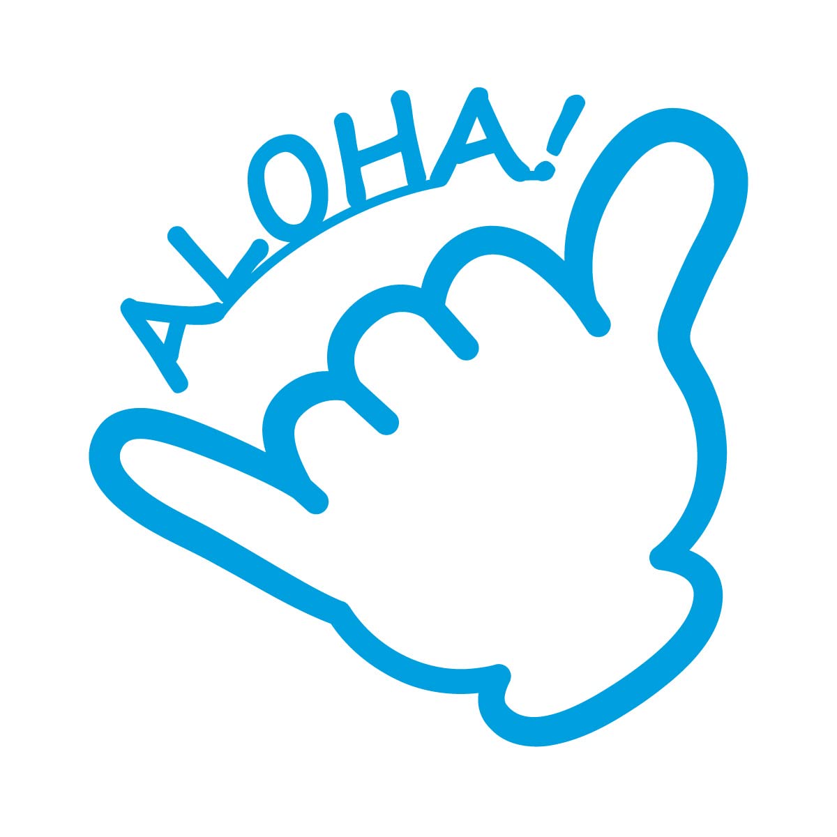 Amazon.co.jp: ALOHA アロハ ハンドサイン 指マーク シール