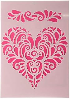 Efco Stencil Heart / 2 Designs DIN A 5, 21 x 15 x 1 cm