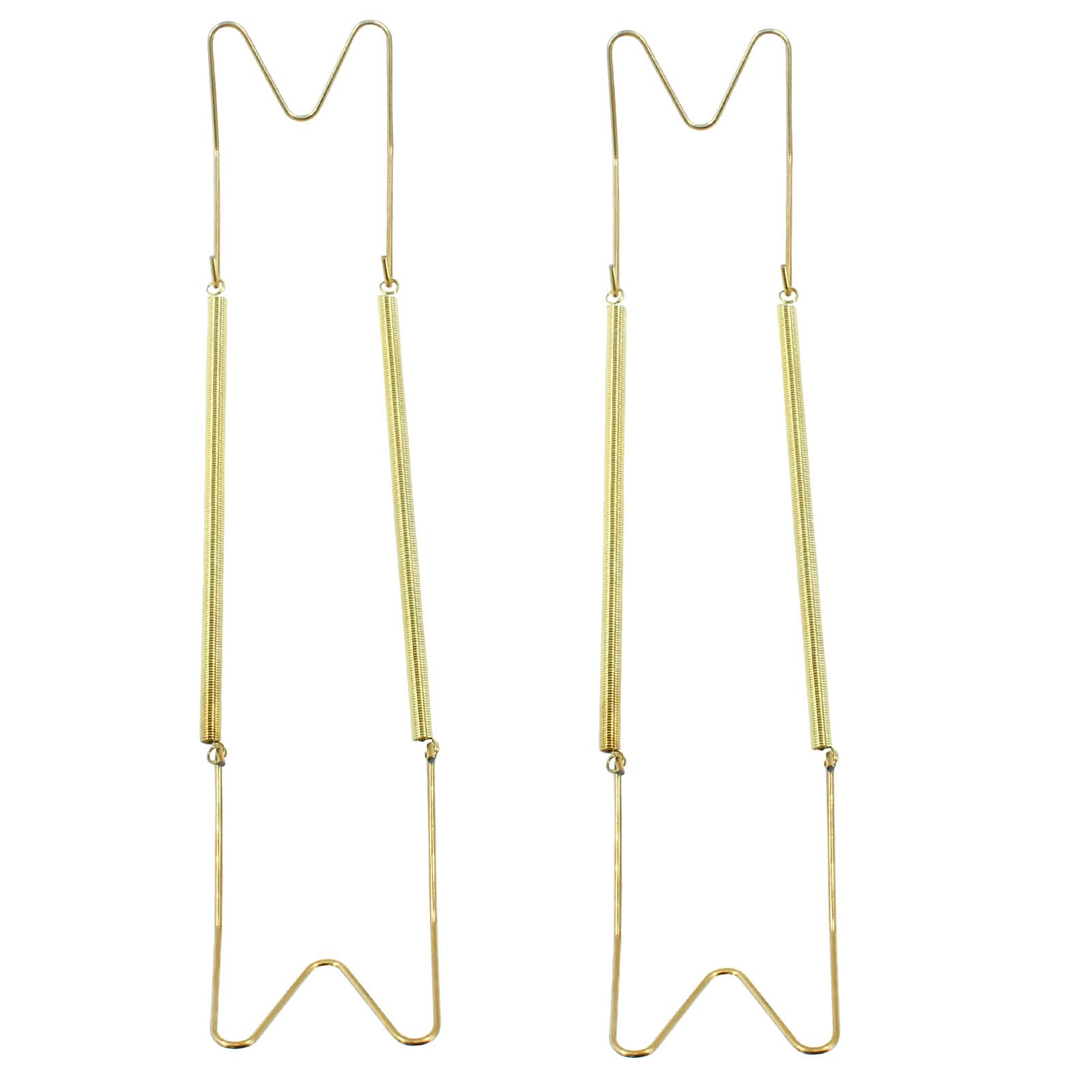 Coufce 2 Pcs Wall Plate Hangers Gold Wire Hook for 10 to 14 Inch Decorative Antique Plates