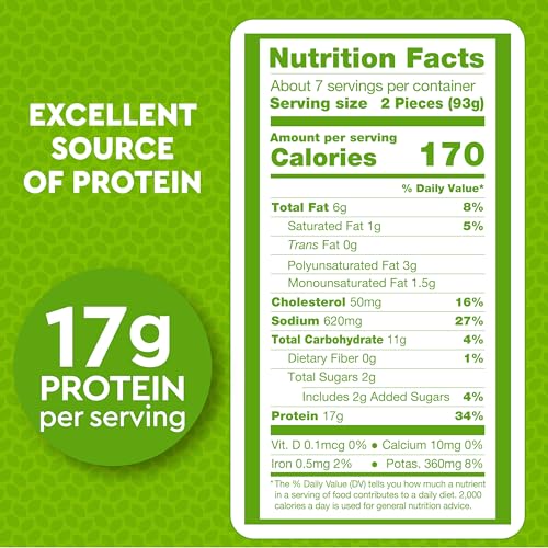 Just Bare Lightly Breaded Chicken Breast Strips | Fully Cooked | 16G Protein |Frozen | 1.50 LB - Image 3