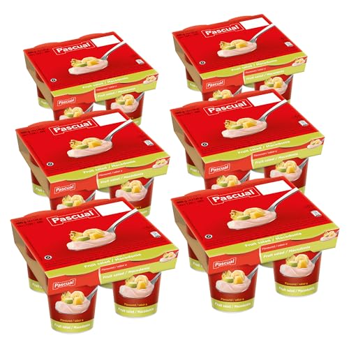 Pascual - Yogur Original Sabor Macedonia. Caja de 6 Pack de 4 x 120g. Total 24 uds.