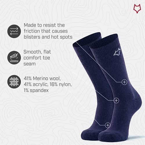 Image of Fox River Wick Dry Tramper Merino Wool Crew Socks Medium Weight Men's Hiking Sock with Moisture Wicking Fabric