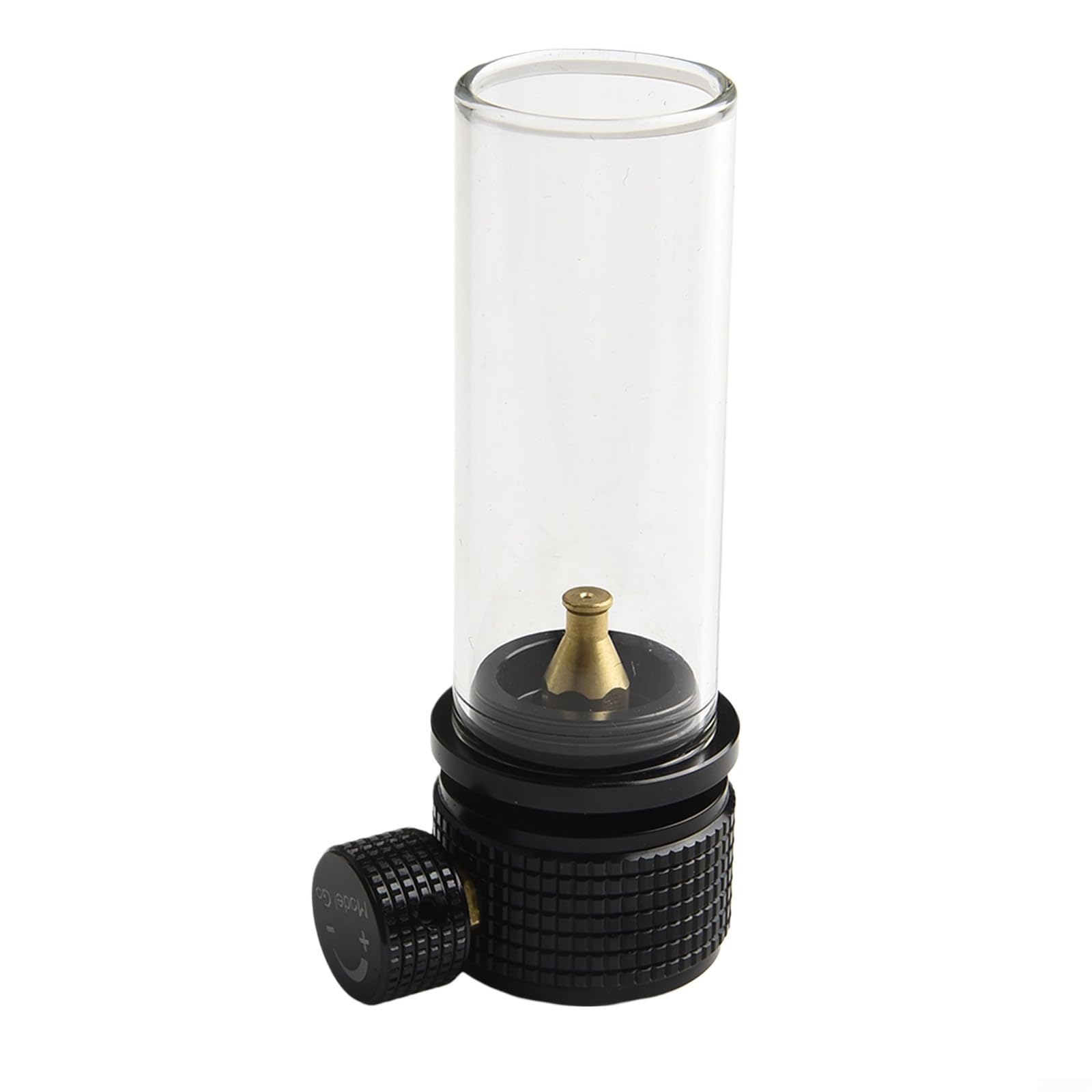 Traumhafte Kerzenlampe, Gaslaterne mit hitzebeständigem Glas, für Wander- und Basecamp-Beleuchtung, mit langlebigem Kupferventilkern und versiegelter Dose (Gaslampe, schwarz)