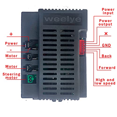 Weelye Rx30 24Volt Kids Ride On Electric Toy Car 2.4G Bluetooth Remote Control Receiver Controller Box Kit, Rx74-1 24V Power Wheel Motherboard Transmitter Accessories Replacement Parts Conversion Kit #TOP3