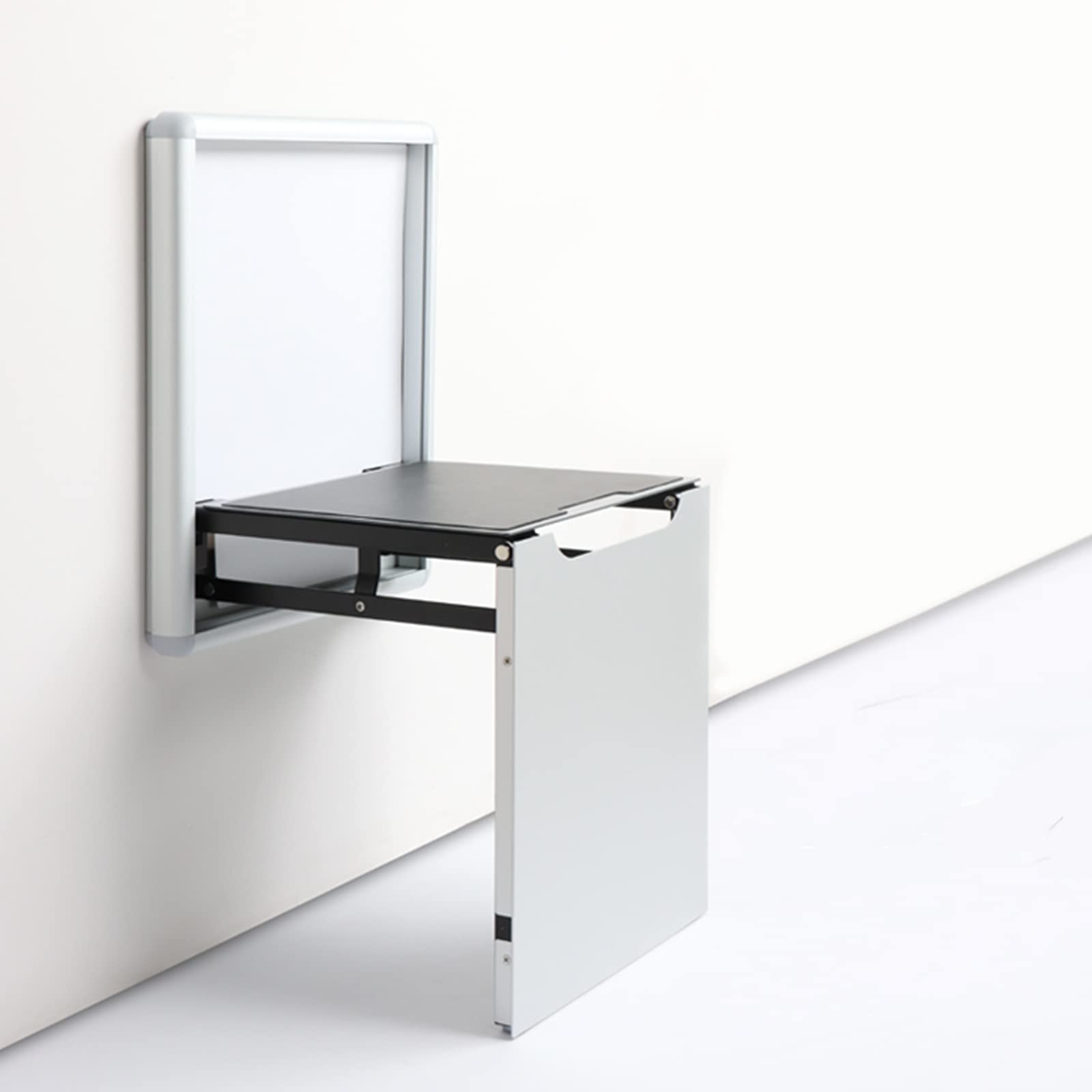 Silla Plegable Taburete Plegable de aleación de Aluminio, Taburete Ultrafino para Porche montado en la Pared para el hogar, Muebles de baño