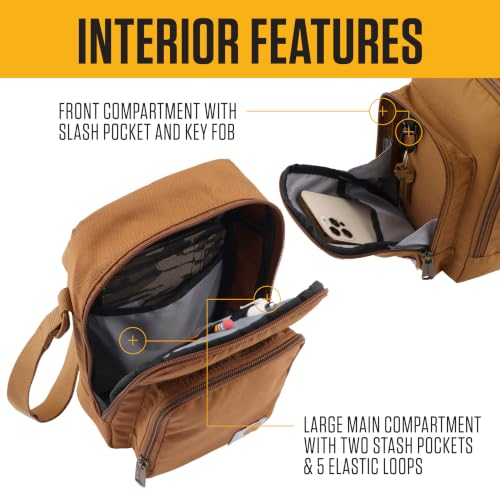 Image of Carhartt Crossbody Zip Bag, Durable, Adjustable Crossbody Bag with Zipper Closure for Men and Women