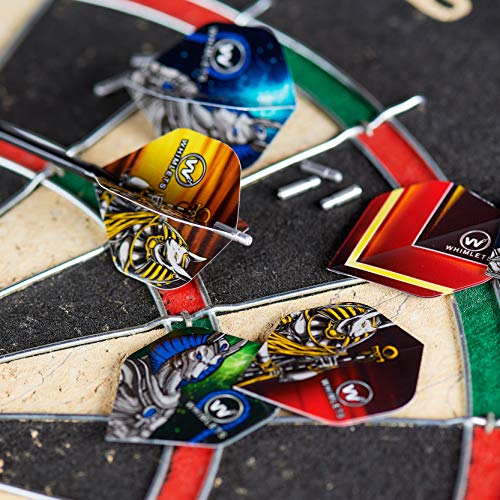 Whimlets Dart Flights and Accessories – Sets of Standard Shape Darts Flights with Flights Protectors, Darts Accessories Kit…