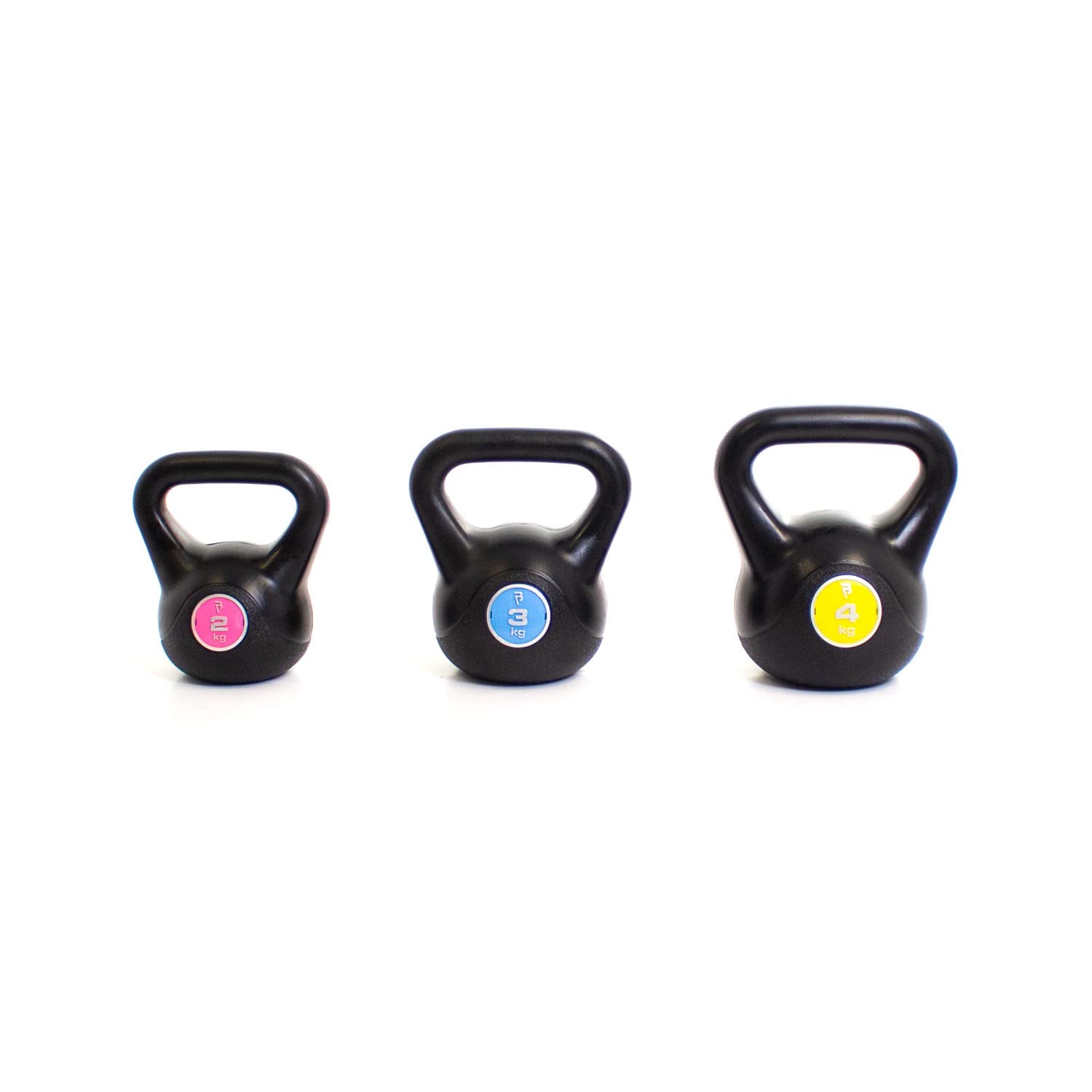 BODYPOWER 2kg, 3kg & 4kg Vinyl Kettlebell Set