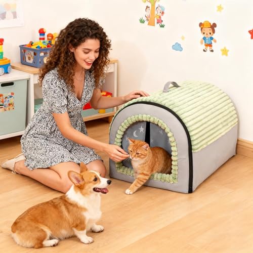 Caverne pour chat lavable idéale pour le confort des chiots - 3